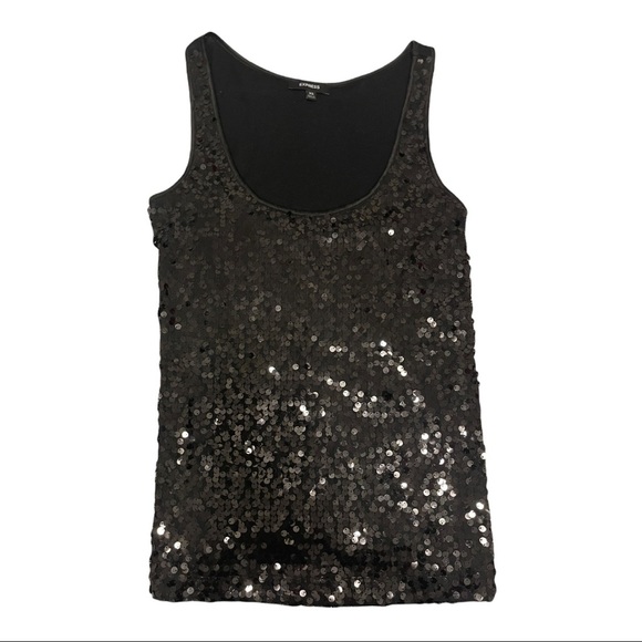 Express Tops - EXPRESS Sequin Tank